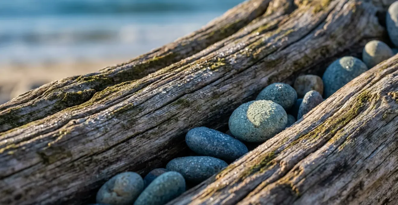 Vue aérienne d'une plage de Crozon en juin avec peu de monde et soleil radieux