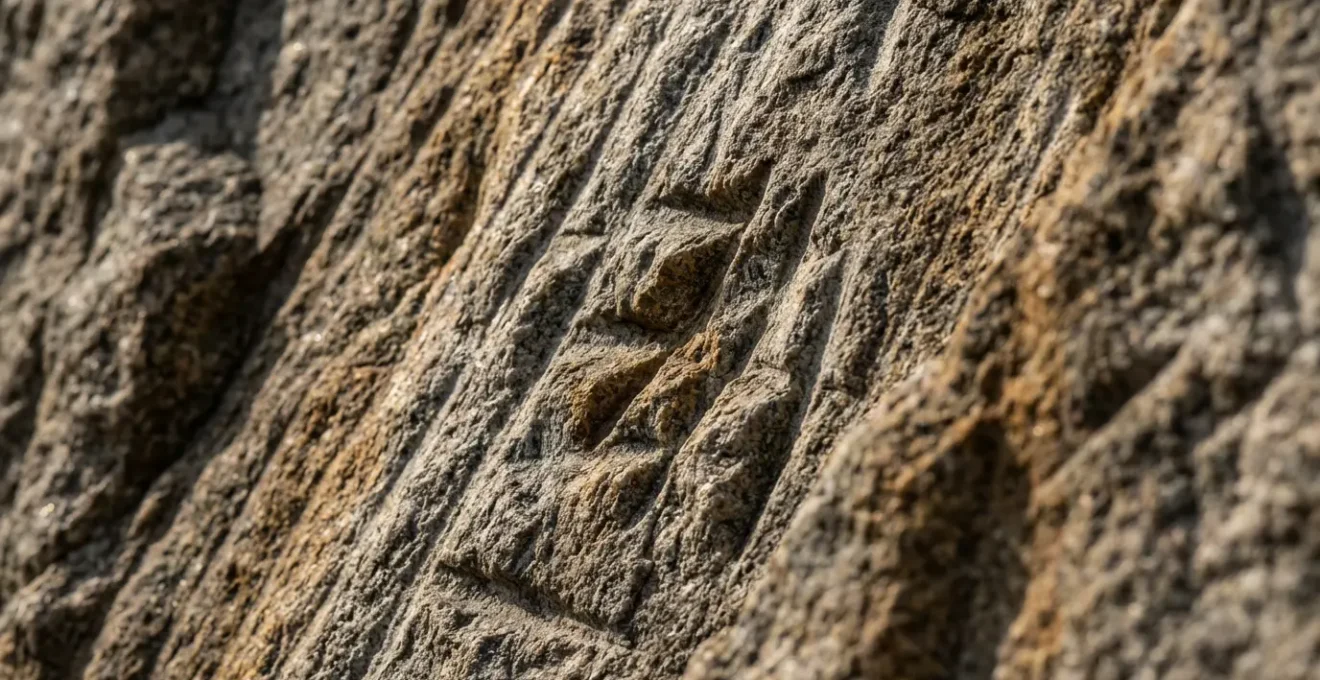 Carrière de granit local ayant servi à la construction de la Tour Vauban avec traces d'extraction anciennes